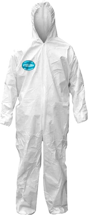 Macacão Proteção Com Capuz, Steelgen, Tamanho Xg Branco, Vic85111, Vicsa