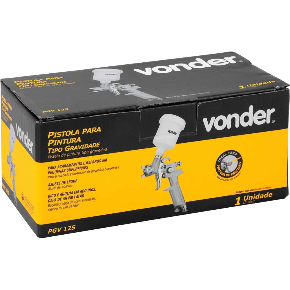 Pistola De Precisão Tipo Gravidade Pgv 125, Vonder, foto 2