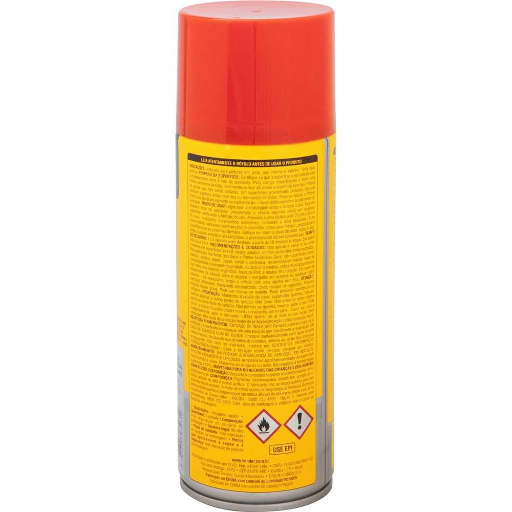 Tinta Em Spray Vermelha, 350 Ml/250 G, Vonder, foto 2