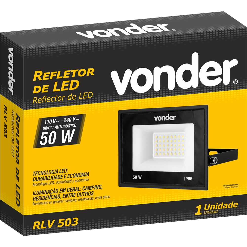 Refletor 50W Led Rlv503 Vonder, foto 2
