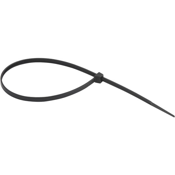 Abraçadeira de nylon, preta, 200 mm x 3,6 mm, com 100 peças, NOVE54