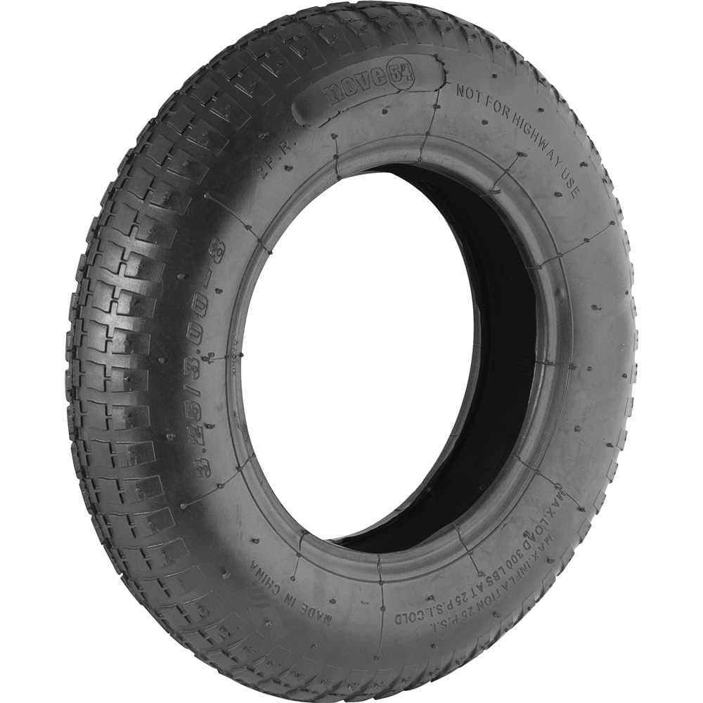 Pneu para carrinho 3,25" x 8", 2 lonas, NOVE54, foto 1 de 2