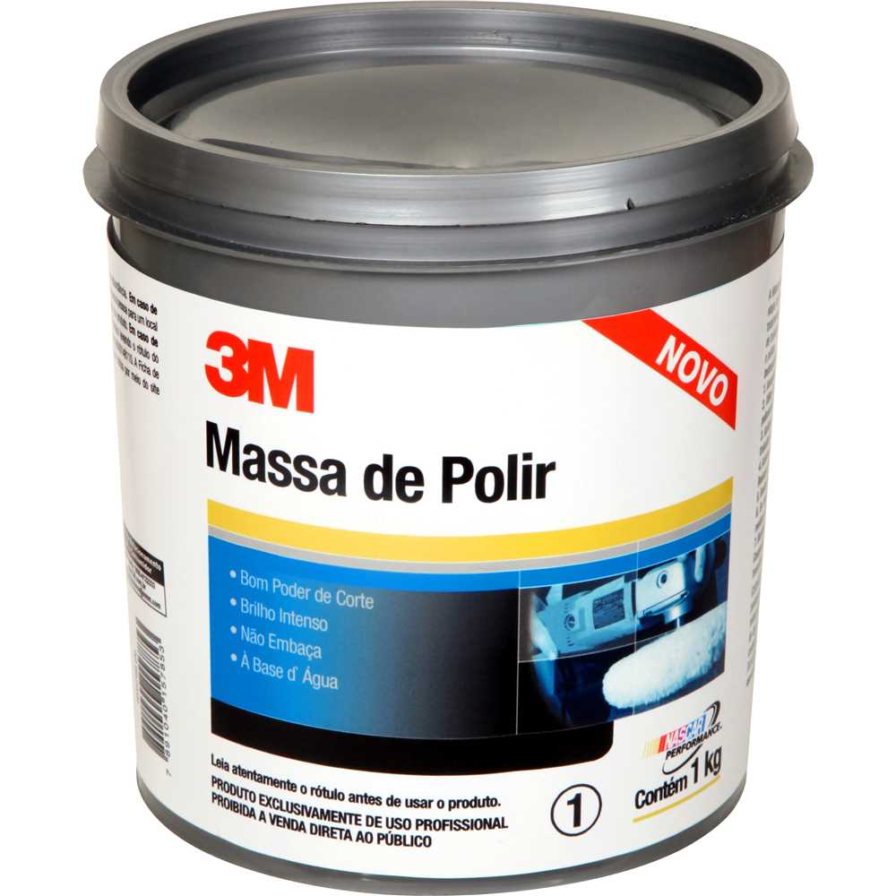 Massa Para Polir Automóveis, Base D'Água, 1 Kg, Hb004226633 3M