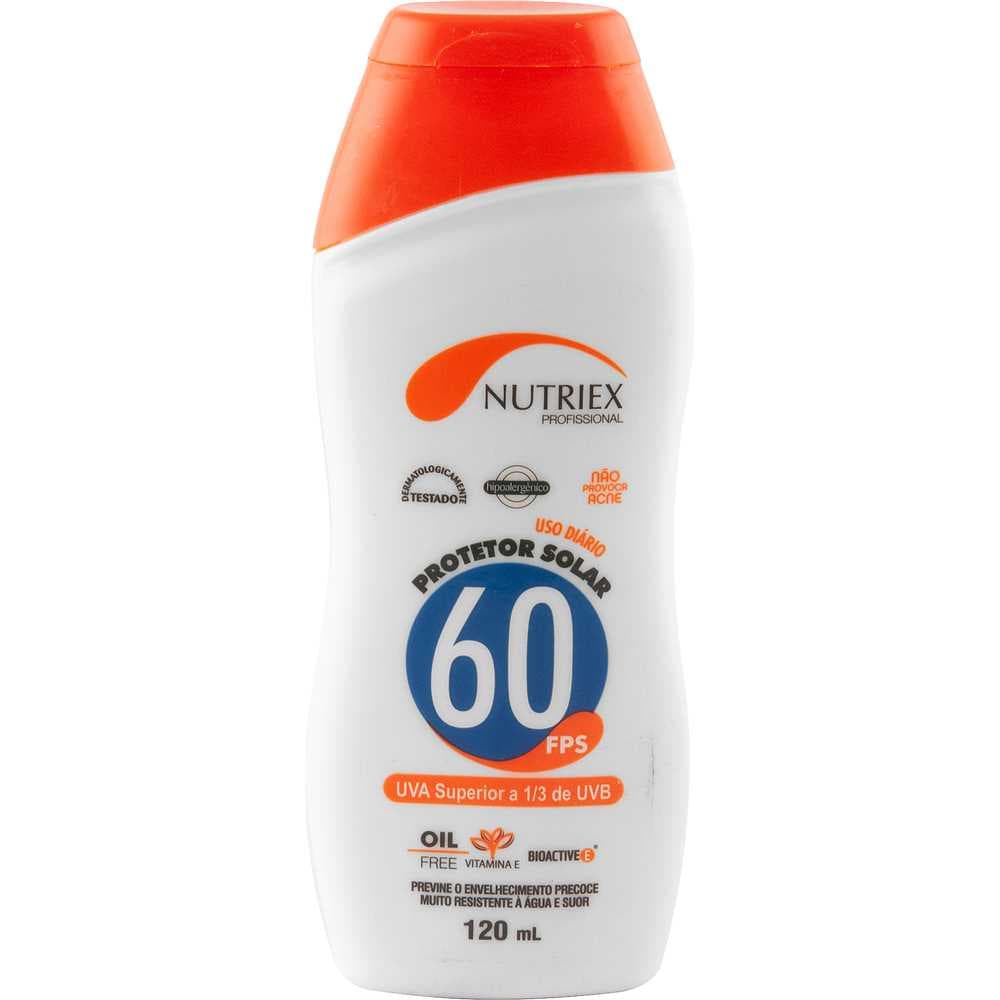 Protetor Solar Fps 60, 120 Ml, Nutriex