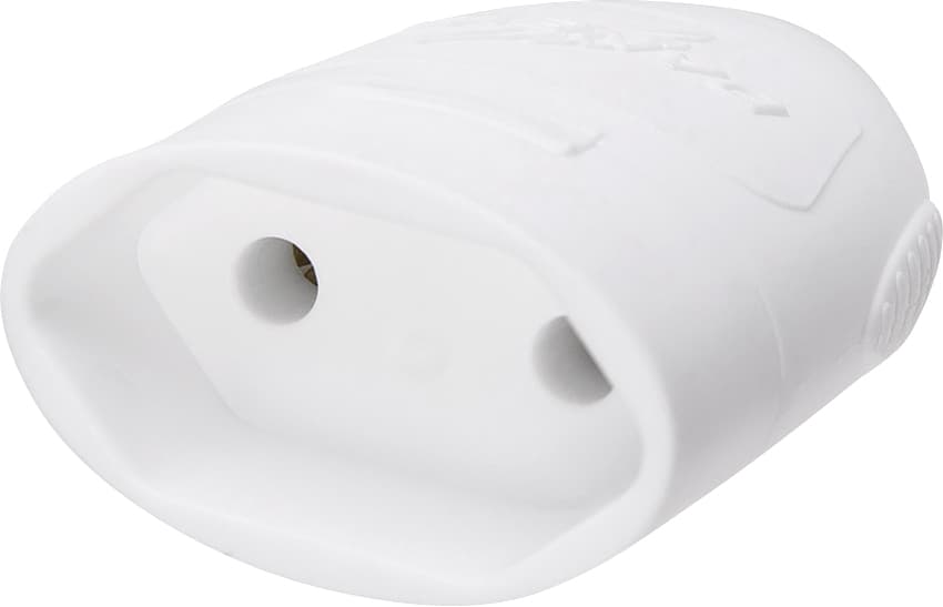 Plugue Fêmea 2P Redondos, Branco, 20 A, 250 V~, Dn1610 Daneva, foto 1 de 3
