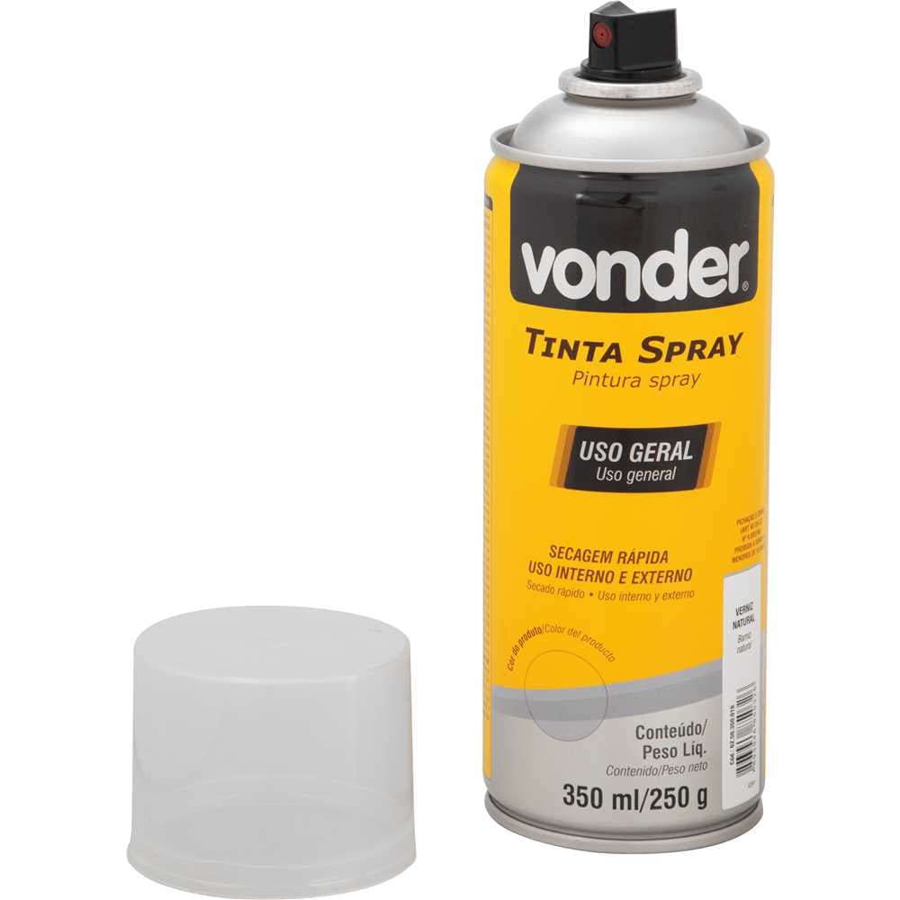 Verniz Em Spray, Natural, 350 Ml/250 G, Vonder, foto 3