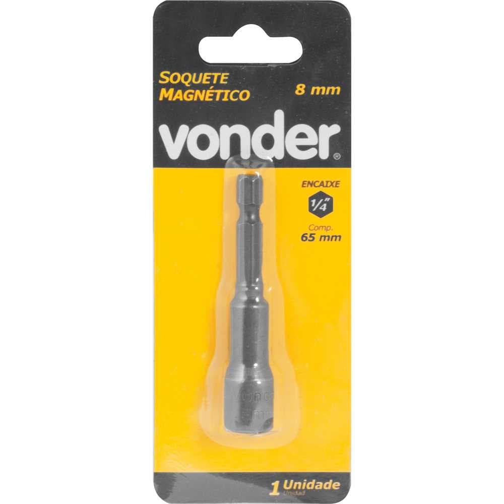 Soquete Sextavado Magnético 8 Mm Vonder, foto 2