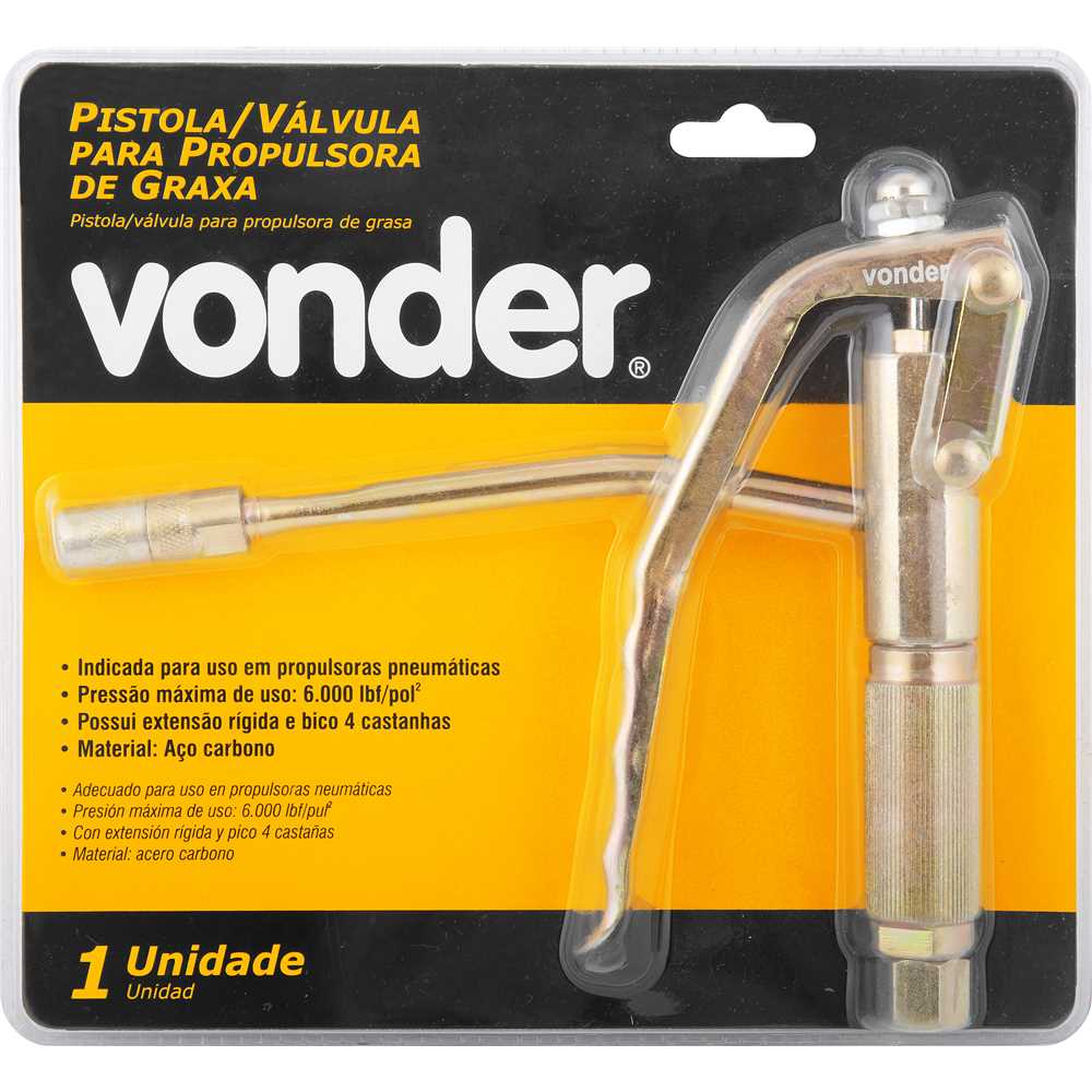 Pistola/Válvula Para Propulsora De Graxa, Vonder, foto 2
