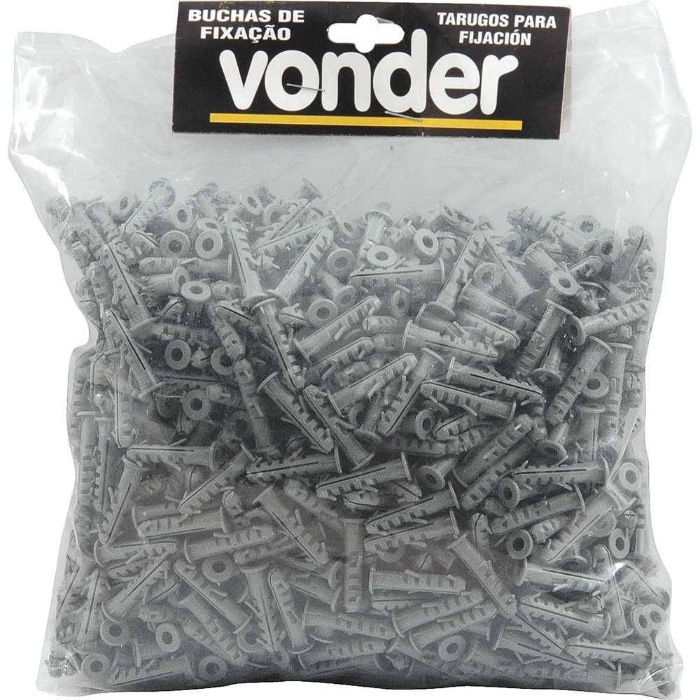 Bucha de plástico para fixação, 6 mm, com anel, VA-06, VONDER, foto 2