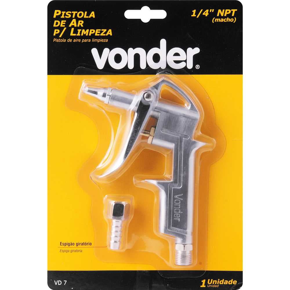 Pistola de ar para limpeza, rosca 1/4" NPT, com gatilho, VD 7, VONDER, foto 2