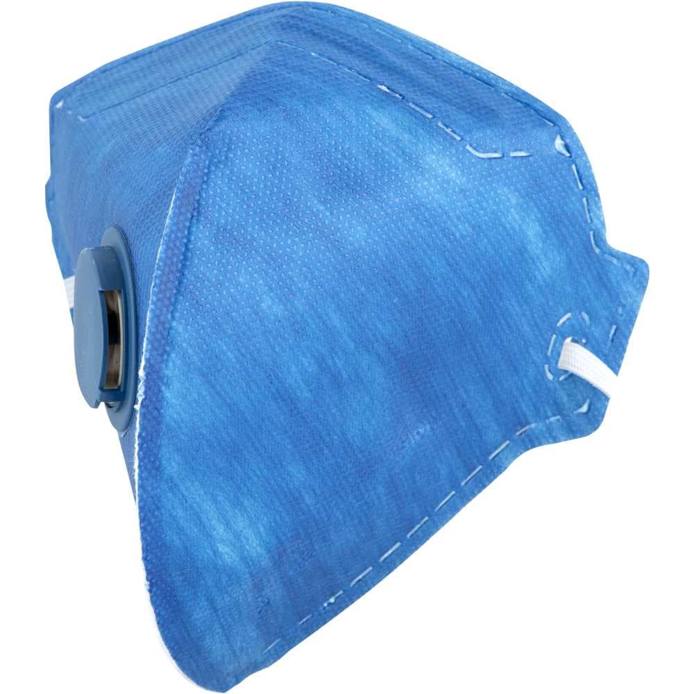 Respirador Dobrável, Semifacial, Sem Carvão Ativado, Com Válvula, Pff2, Rdv 2202, Azul, Vonder, foto 1 de 3