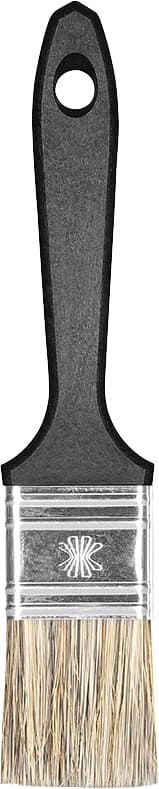Pincel 1.1/2", Com Cerdas Gris, Cabo Preto, Batalha, 300/4, Atlas
