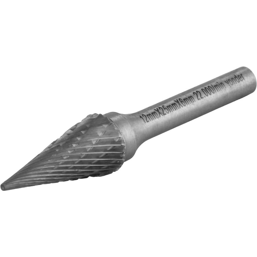 Lima rotativa cônica ponteaguda, 12,0 mm x 25,0 mm, com haste 6,0 mm, VONDER, foto 1 de 4