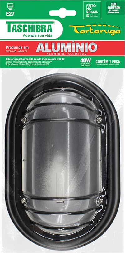 Luminária Preta Tipo Tartaruga, E27, 40 W, 0207000902 Taschibra, foto 2