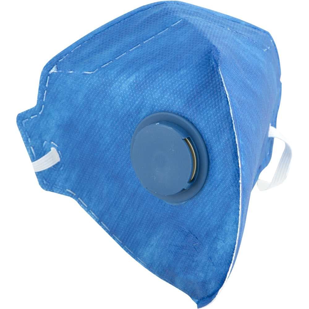 Respirador Dobrável, Semifacial, Sem Carvão Ativado, Com Válvula, Pff2, Rdv 2202, Azul, Vonder, foto 3
