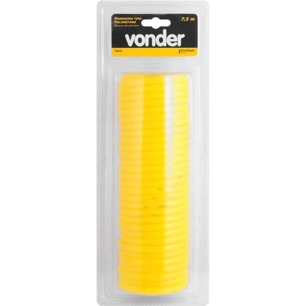Mangueira/Tubo Poliuretano E Pvc, Espiral, Conector 1/4"Npt Fêmea, 5,0 Mm X 8,0 Mm, Com 7,5 M, Vonder, foto 2