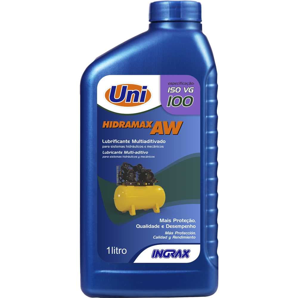 Óleo Para Compressores E Sistemas Hidráulicos Aw 100, 1 Litro Ingrax, foto 1 de 2
