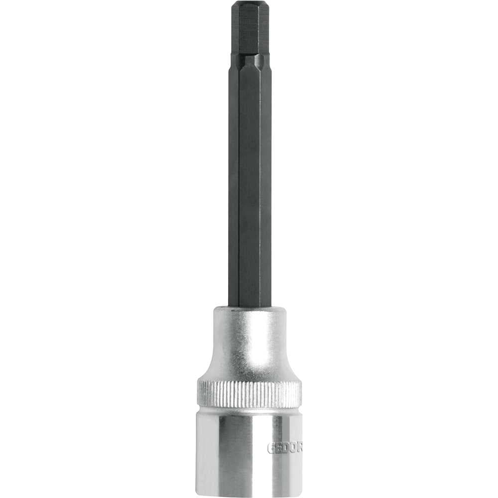 Soquete Hexagonal Longo 6 Mm, Com Encaixe 1/2", R62550619 3300378 Gedore Red