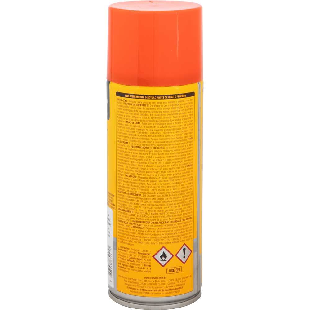 Tinta Em Spray Laranja, 350 Ml/250 G, Vonder, foto 2
