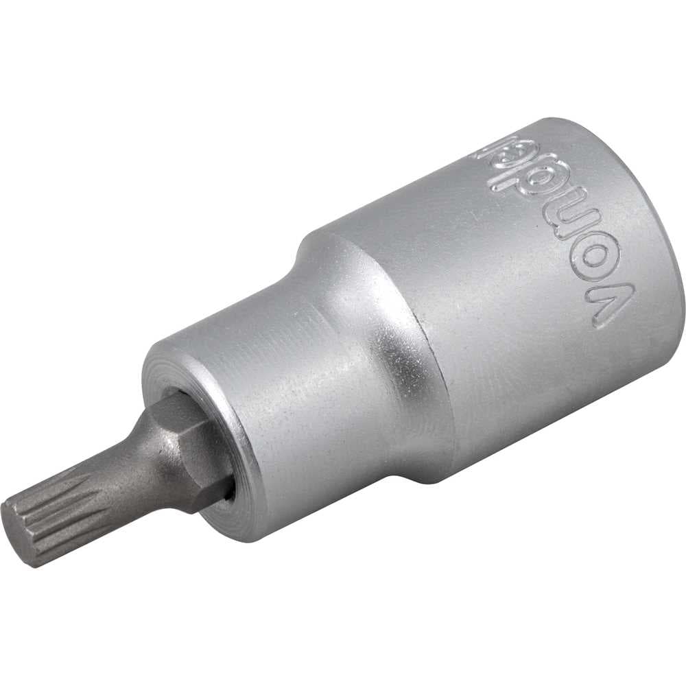 Soquete multidentado, curto, encaixe 1/2", M6, VONDER, foto 2