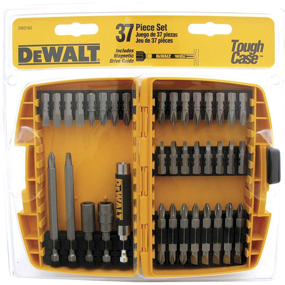 Jogo de bits/ponteiras, com 37 peças, DW2163, DEWALT, foto 2