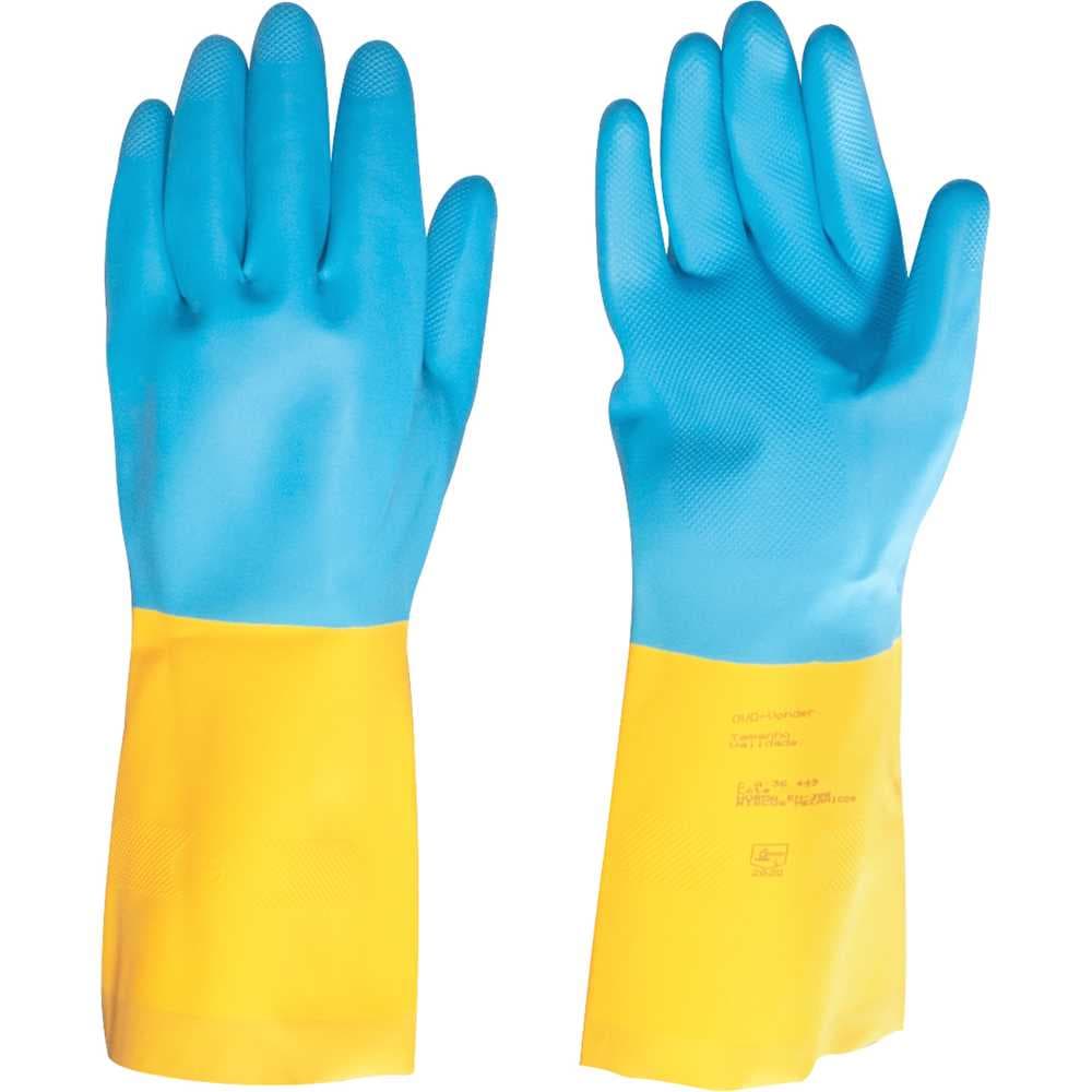 Luva De Látex/Neoprene, Grande, Amarela E Azul, Lnv 300, Vonder, foto 1 de 2