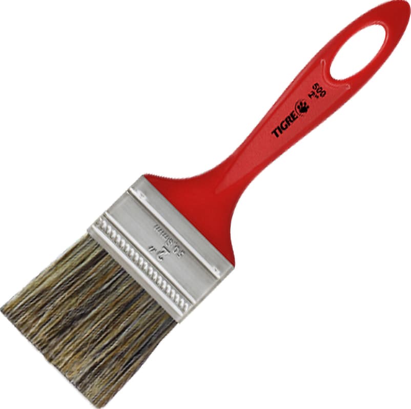 Pincel Trincha Simples 2", Cerda Gris, Tigre