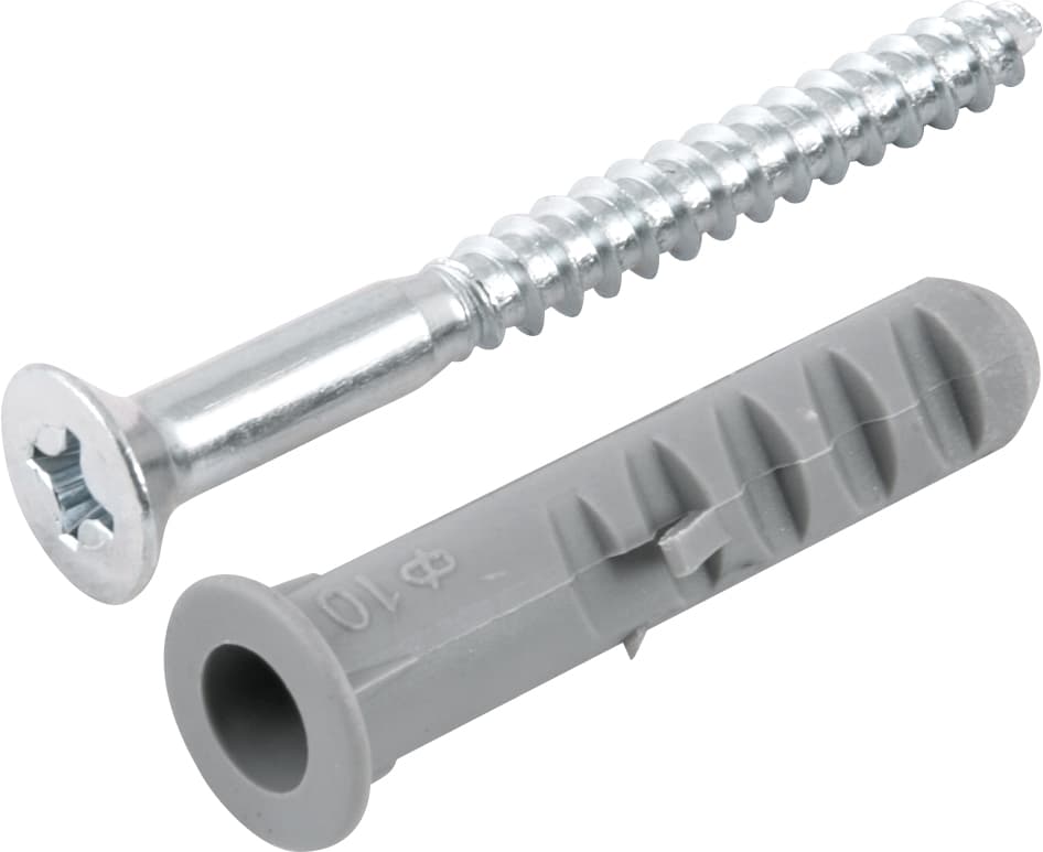 Parafuso Cabeça Chata, 4,80 X 40Mm Com Bucha S-8 De Nylon, Vonder, foto 1 de 2