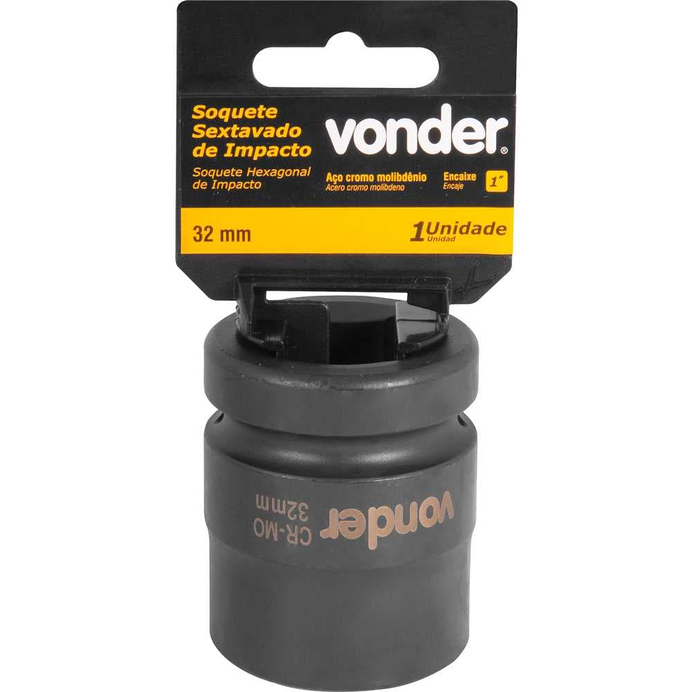 Soquete Sextavado De Impacto, Encaixe De 1" X 32,0 Mm, Vonder, foto 2