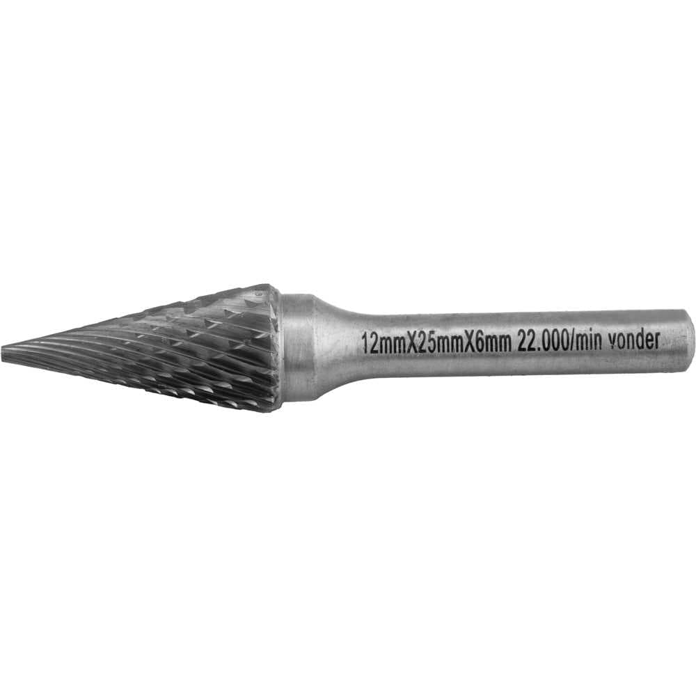 Lima rotativa cônica ponteaguda, 12,0 mm x 25,0 mm, com haste 6,0 mm, VONDER, foto 4