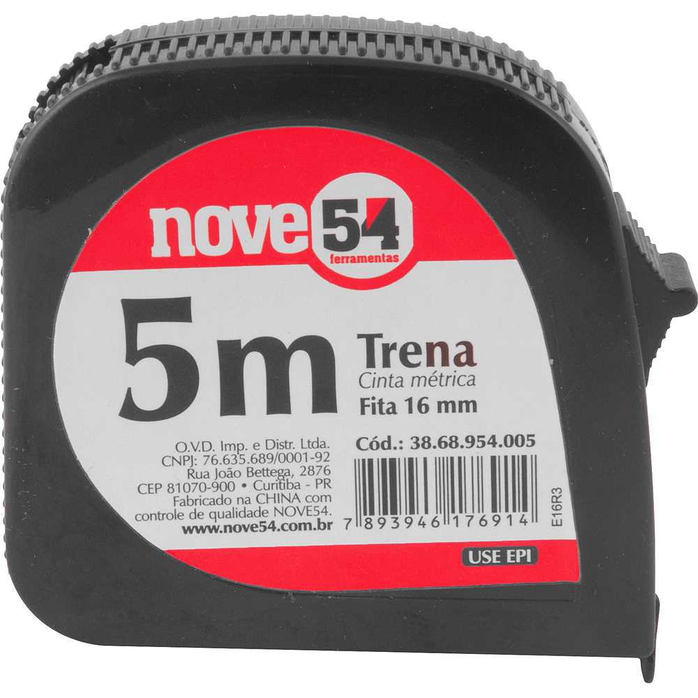 Trena Curta De Aço, 5 M X 16 Mm, Hobby, Nove54, foto 2