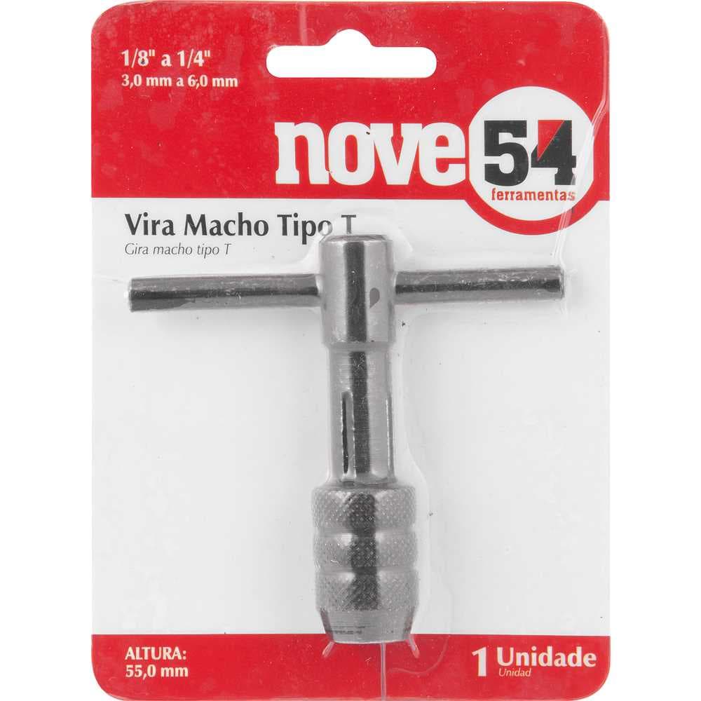 Vira Macho Tipo T De 1/8" A 1/4", 55 Mm, Nove54, foto 2