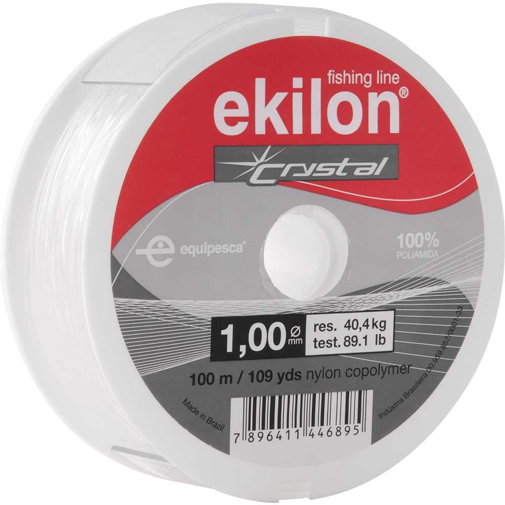 Linha Para Pesca, 1,00 Mm X 100 M, Branca, Ekilon