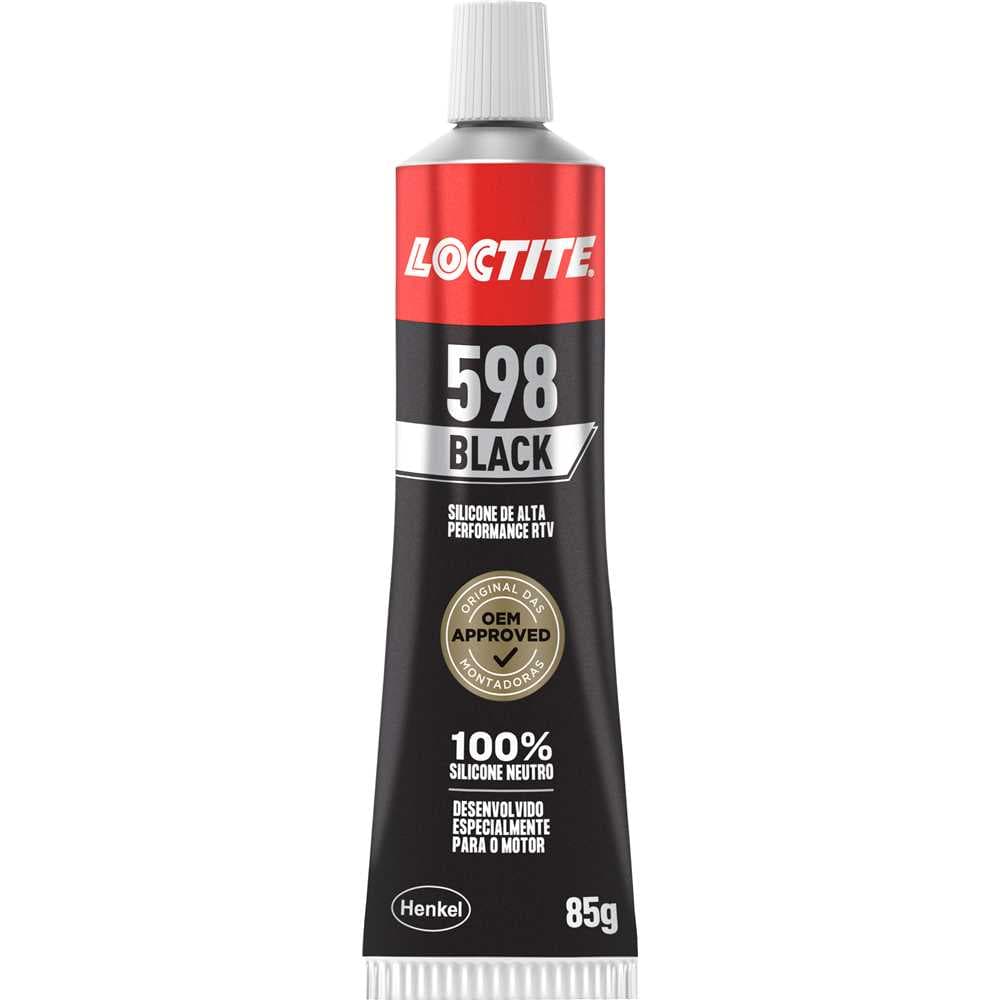 Silicone 598 Preto De Alta Performance Industrial, 85G, 2643331 Loctite, foto 1 de 2