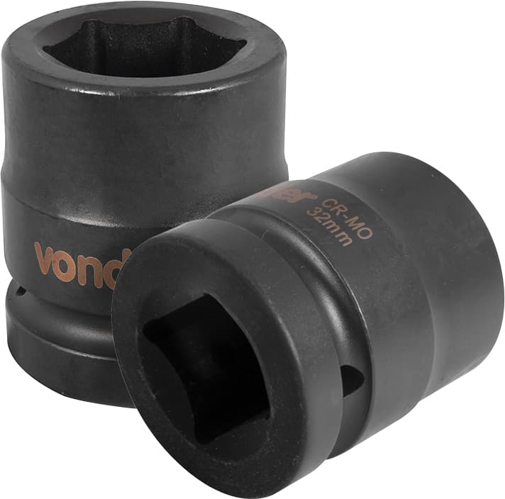 Soquete Sextavado De Impacto, Encaixe De 1" X 32,0 Mm, Vonder