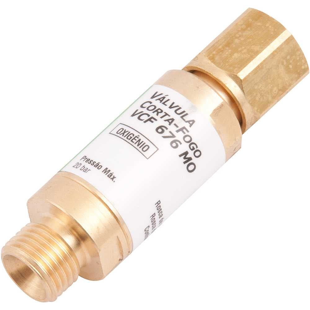 Válvula Corta-Fogo Oxigênio, Para Maçarico, Vcf 676 Mo, Vonder