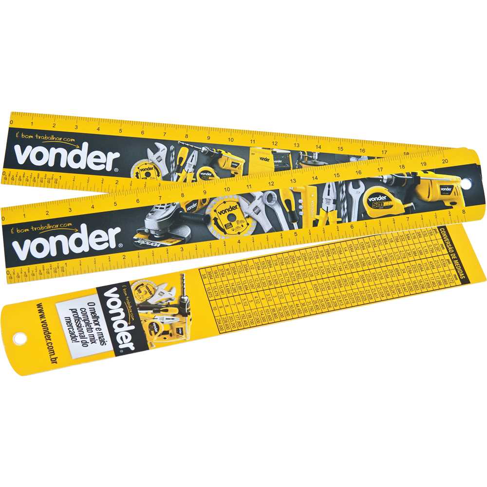 Régua De Pvc 20 Cm, Vonder