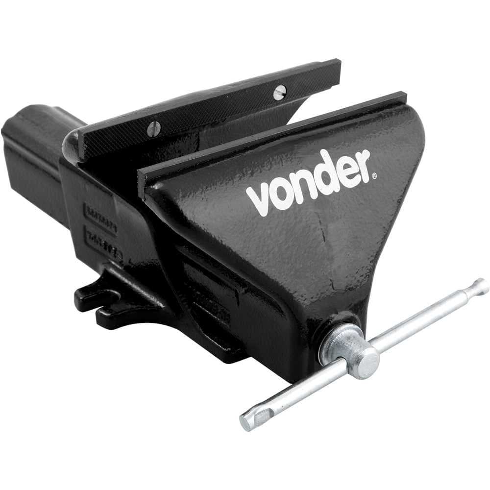 Torno De Bancada Fixo, N° 8, Em Ferro Fundido Nodular, Vonder